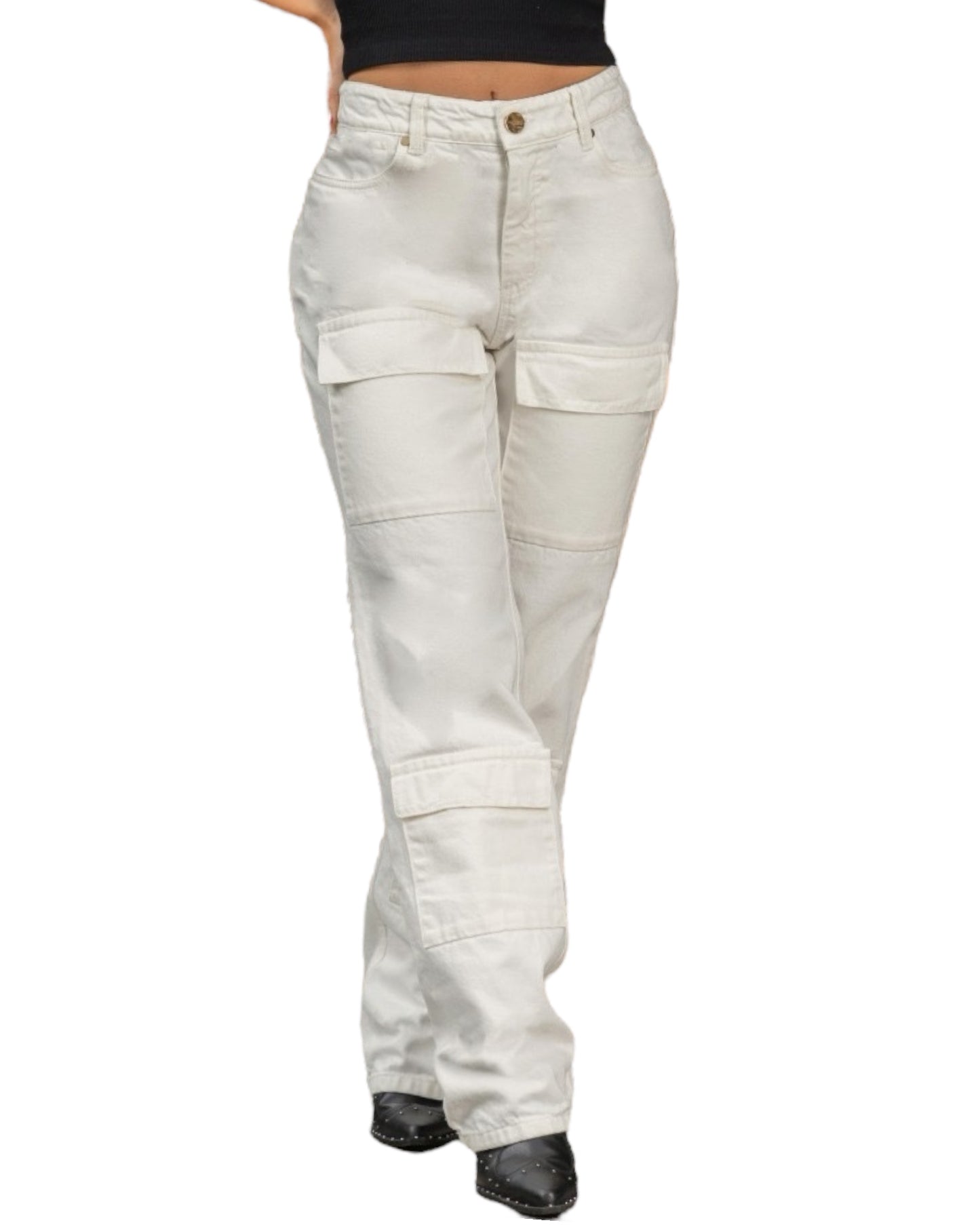 JEAN CARGO BLANCO