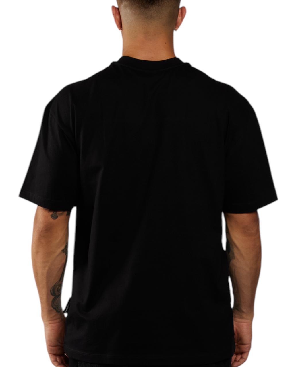 CAMISETA OVERSIZED 21 RELIEVE NEGRA