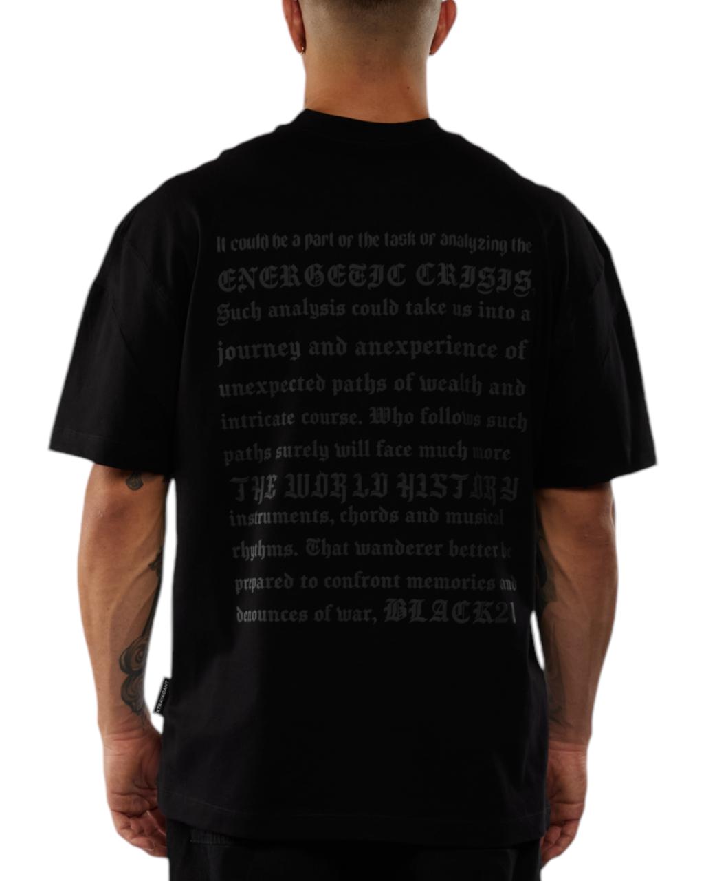 CAMISETA OVERSIZED RHYTHMS NEGRO