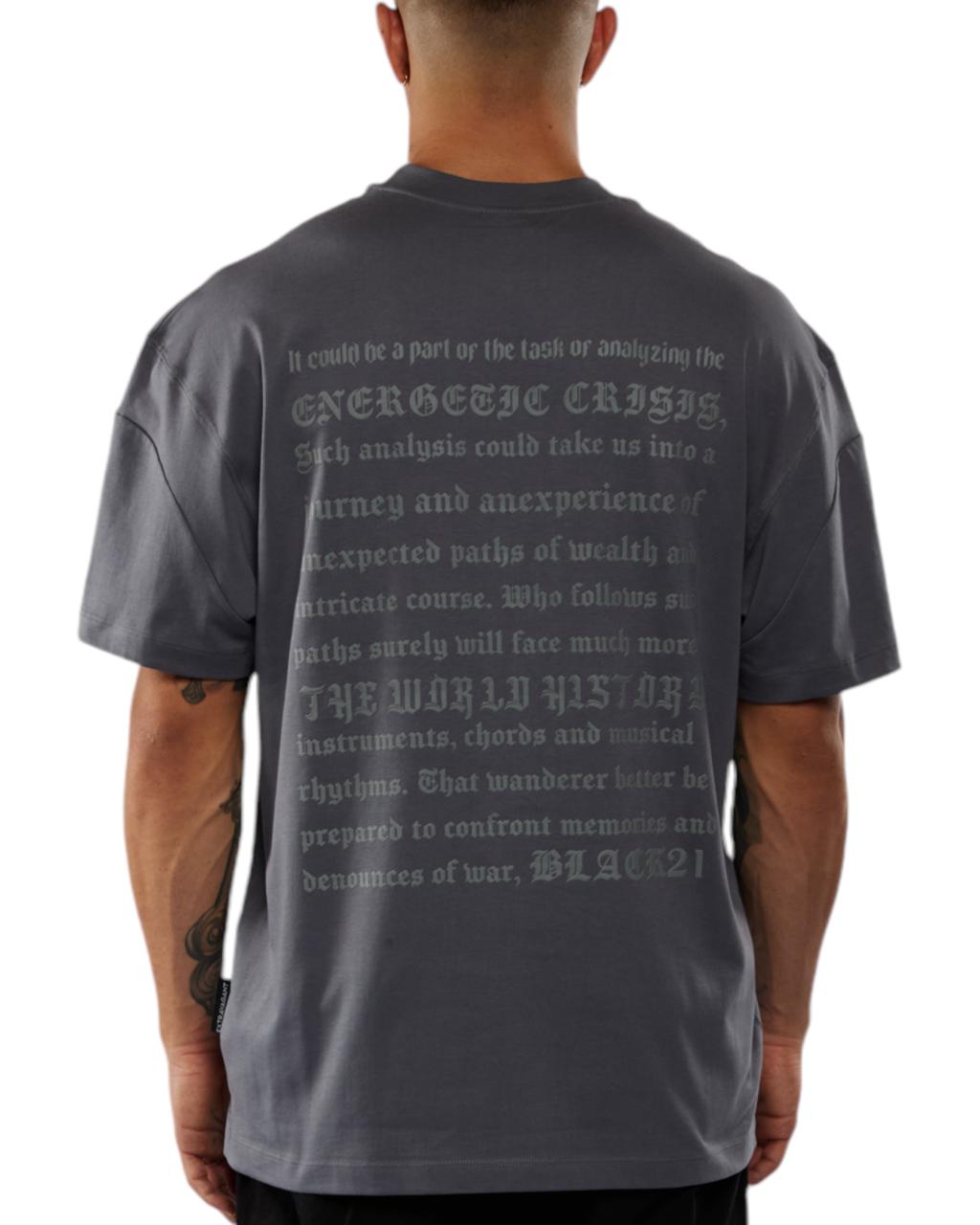 CAMISETA OVERSIZED RHYTHMS GRIS