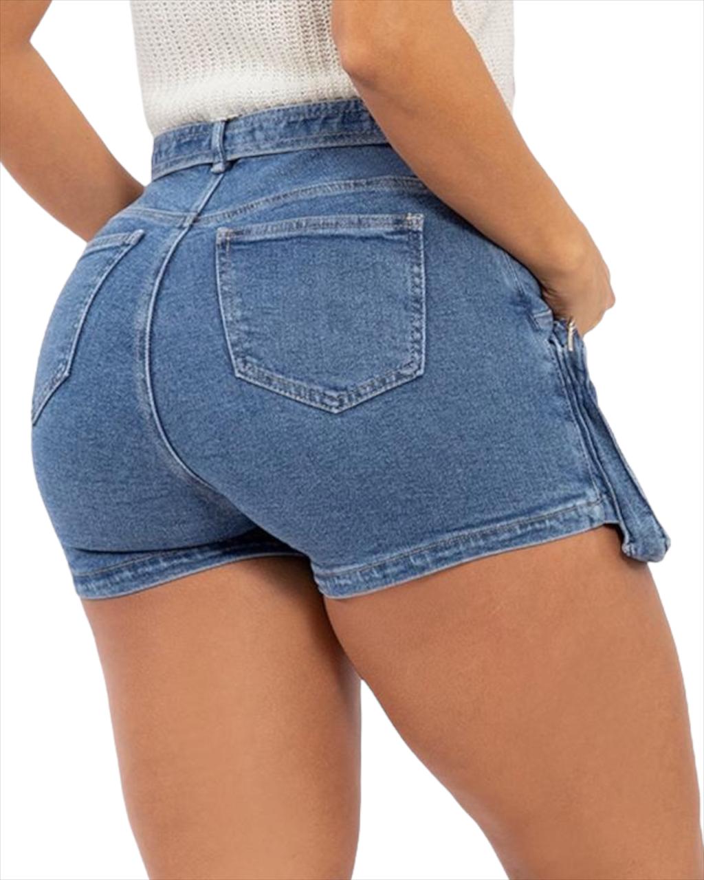 FALDA SHORT CARGO PRETINA