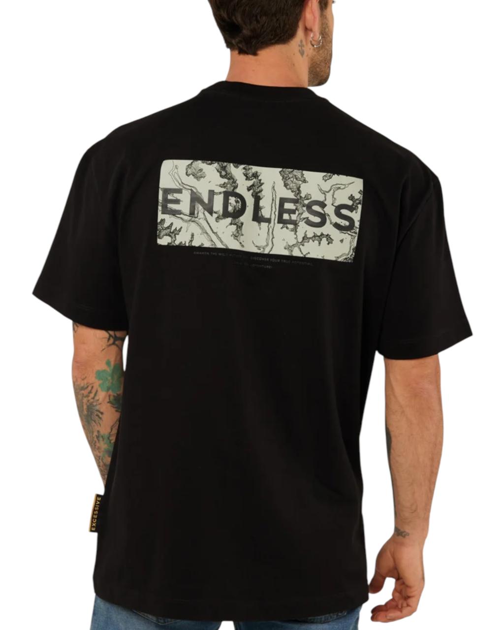 CAMISETA OVERSIZED ENDLESS NEGRO