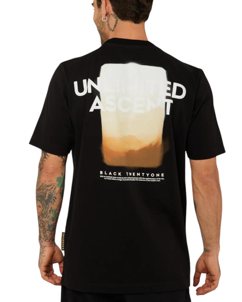 CAMISETA OVERSIZED ASCENT NEGRO