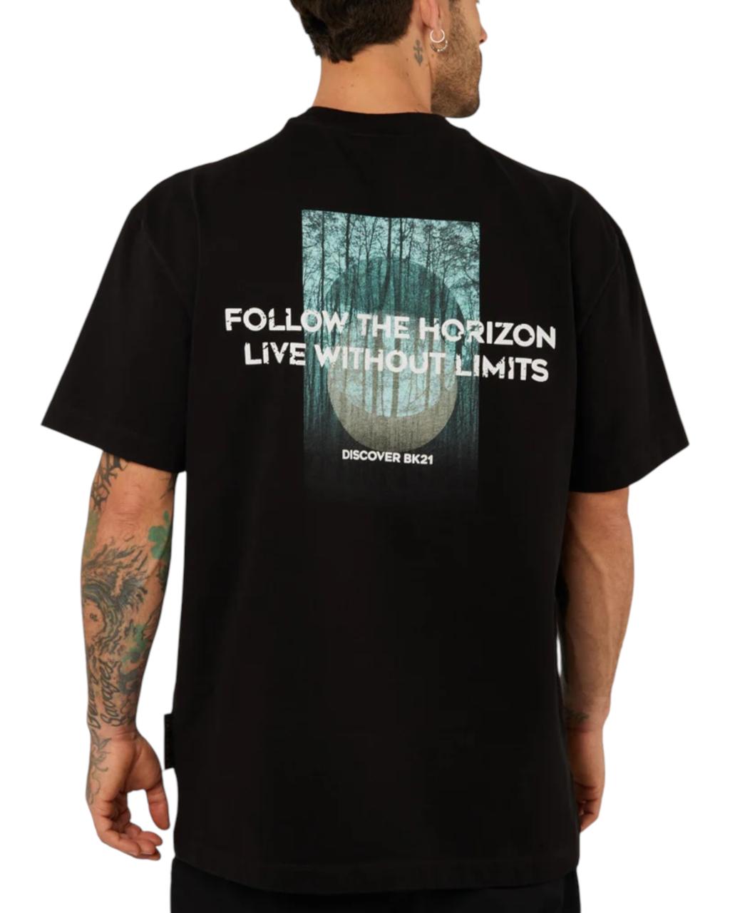 CAMISETA OVERSIZED HORIZON NEGRO
