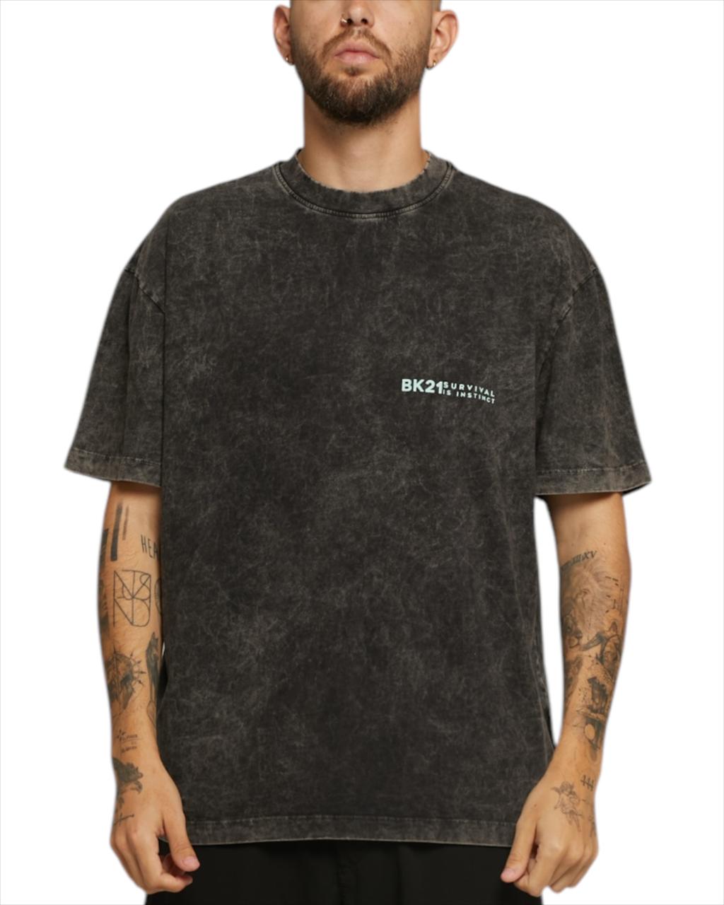 CAMISETA DISCONNECT GRIS OSCURO