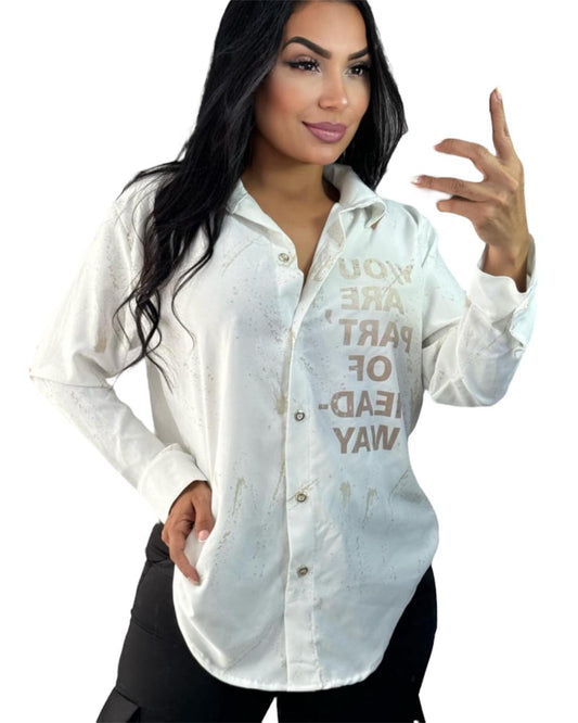 CAMISERA SEDA MANGA