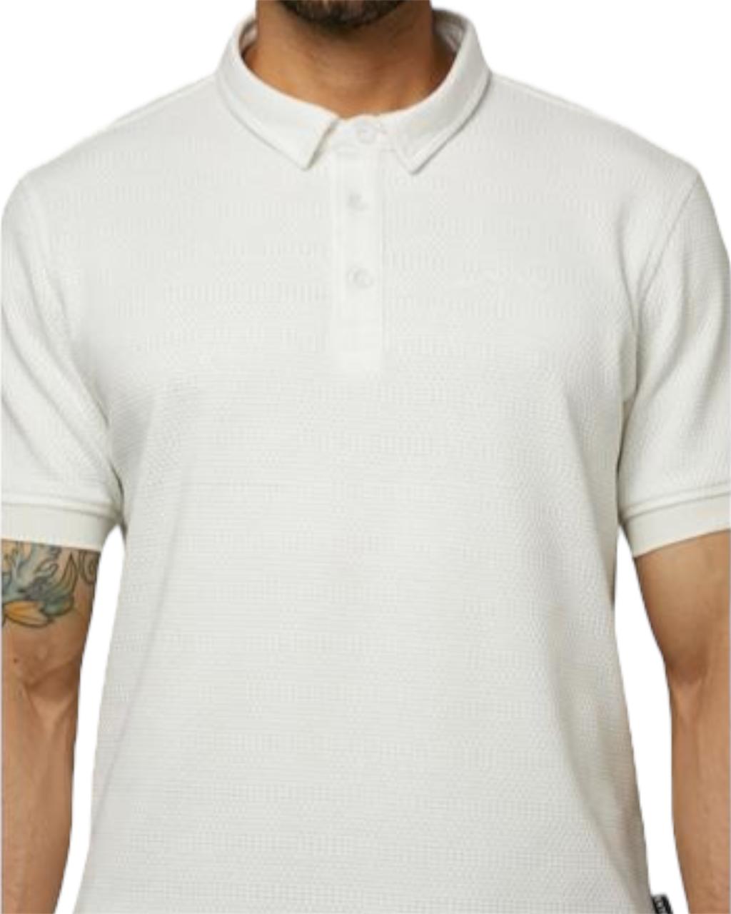 POLO JACQUARD CRUDO