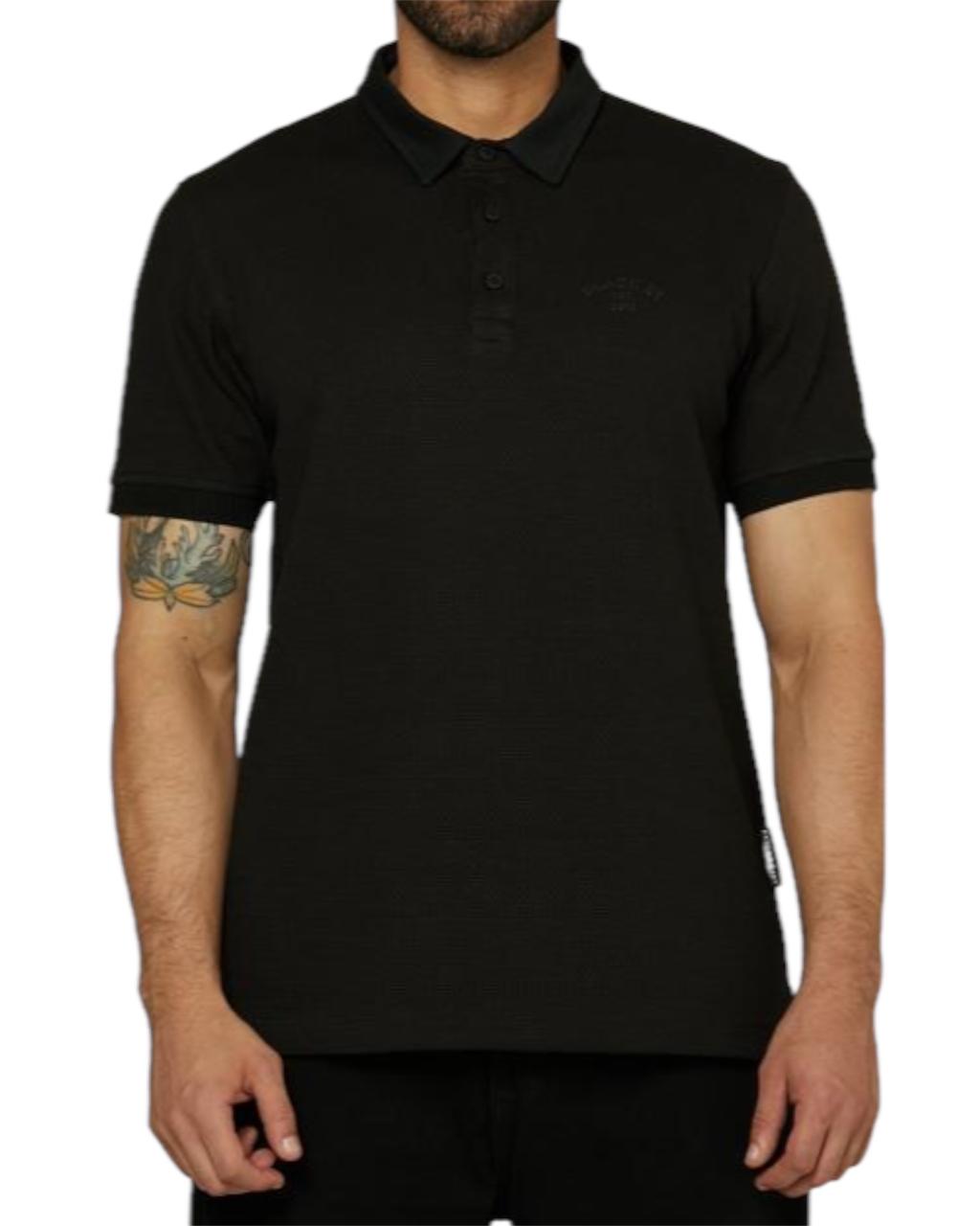 POLO JACQUARD NEGRO