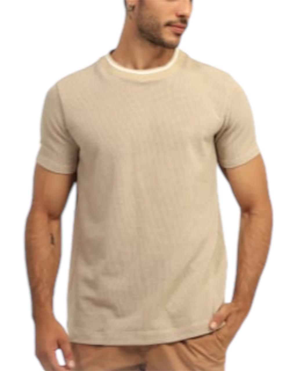 CAMISETA MAYA DISEÑO CAQUI