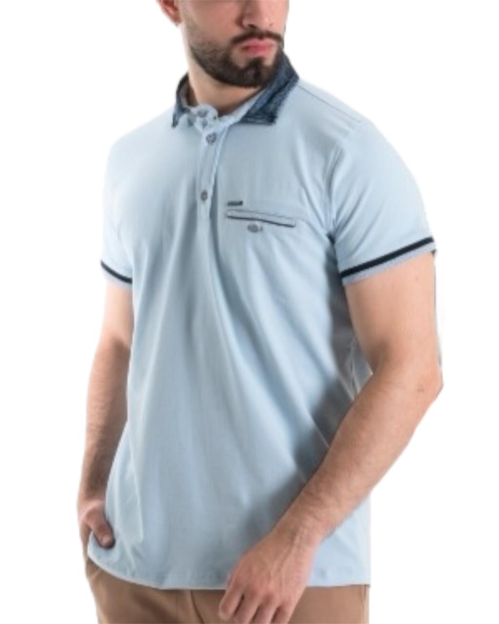 POLO CUELLO CHAMBRAY