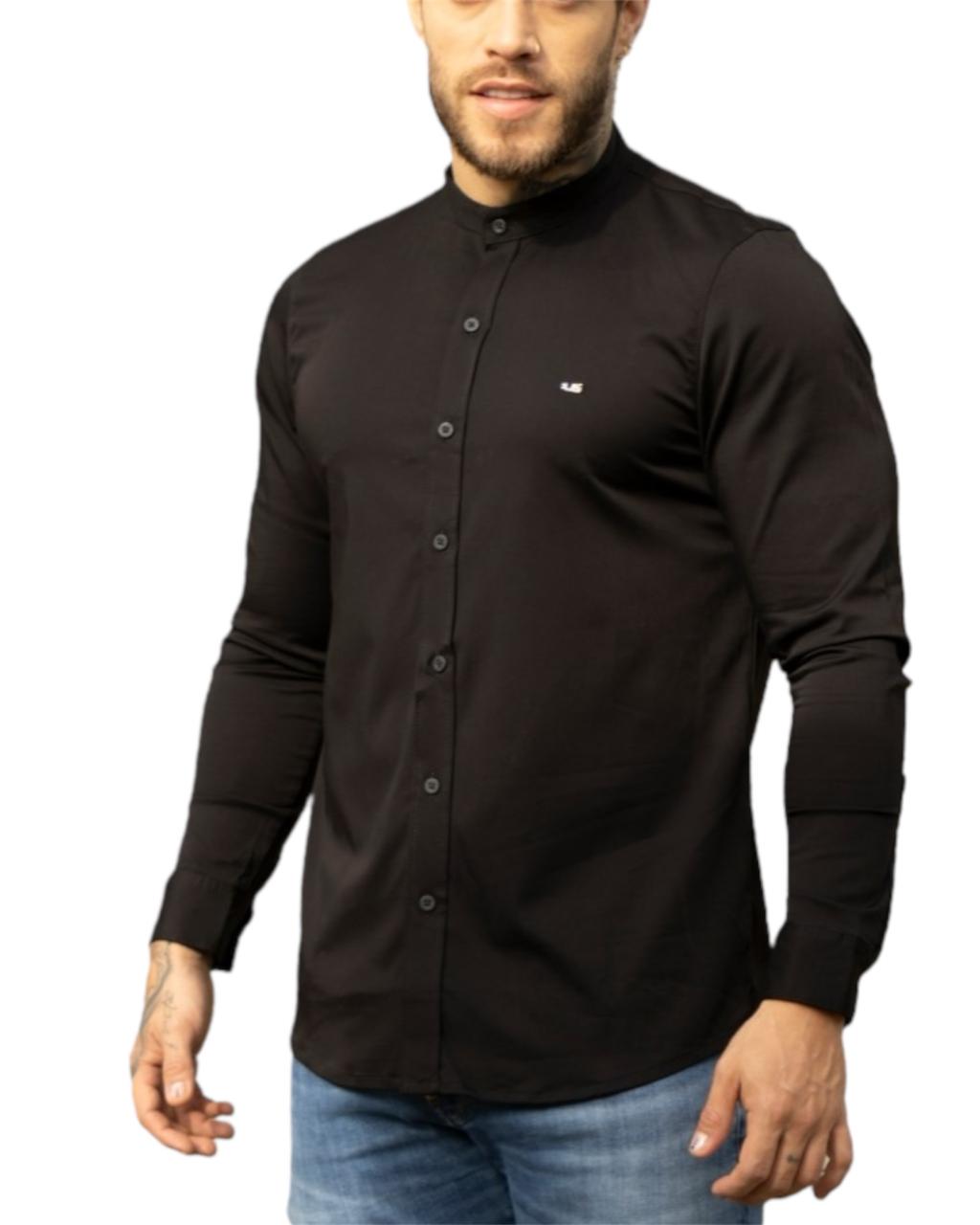 CAMISA MANGA LARGA NEGRO