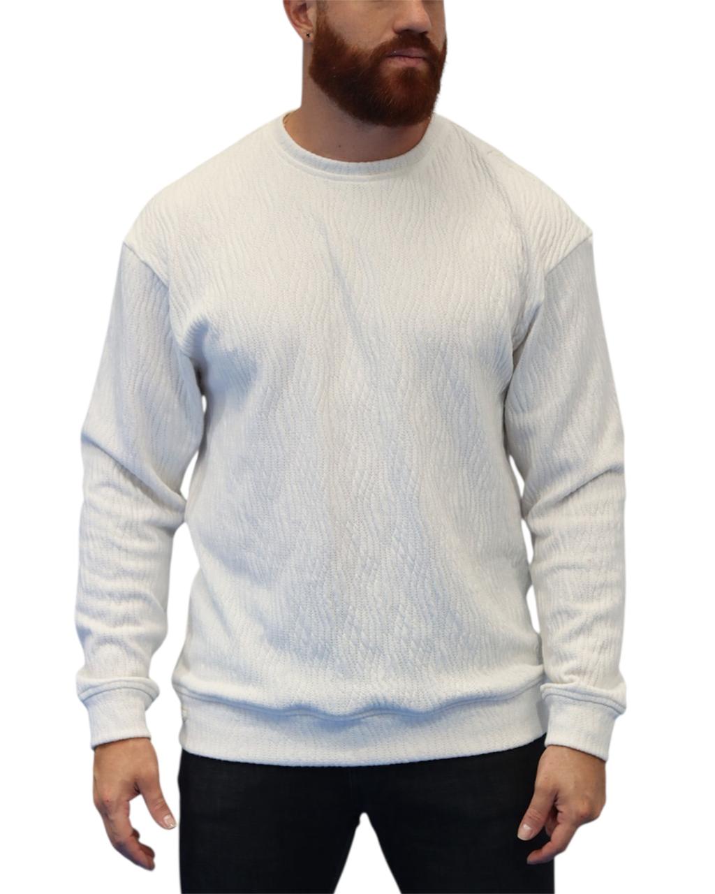 BUZO TEXTURA BLANCO