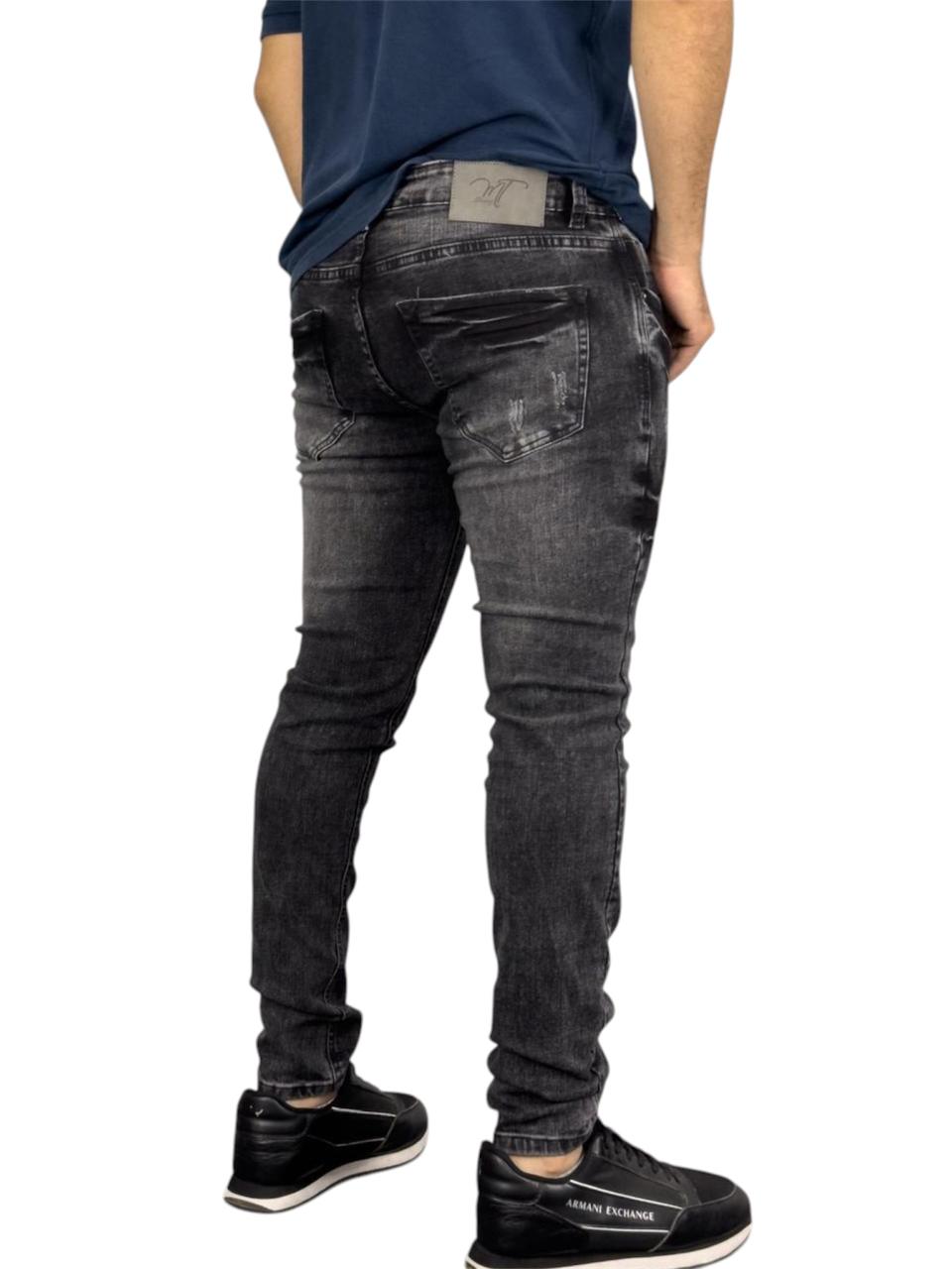 JEAN SKINNY GRIS OSCURO
