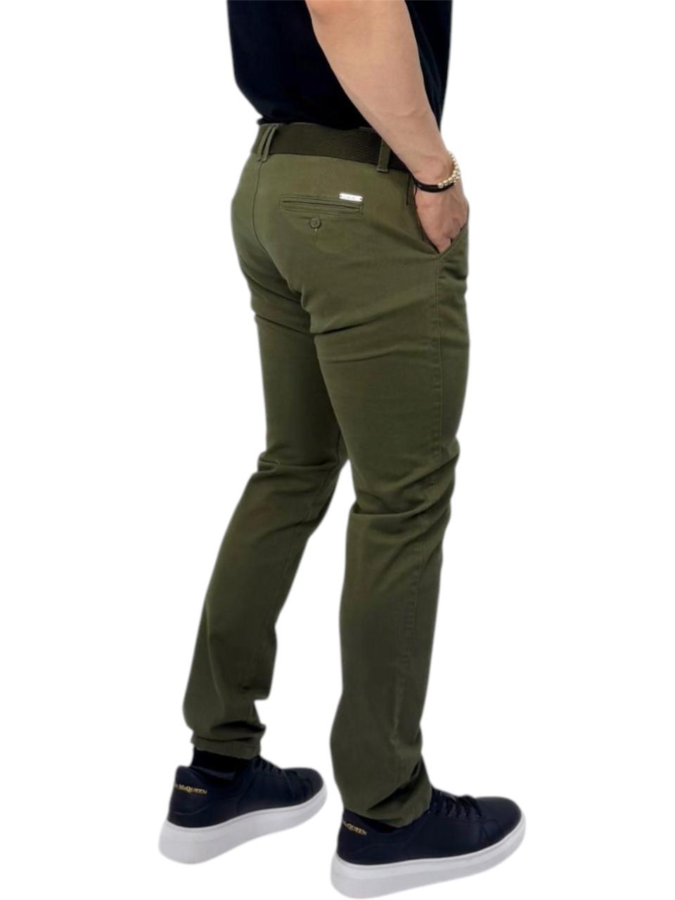 PANTALON DRILL VERDE