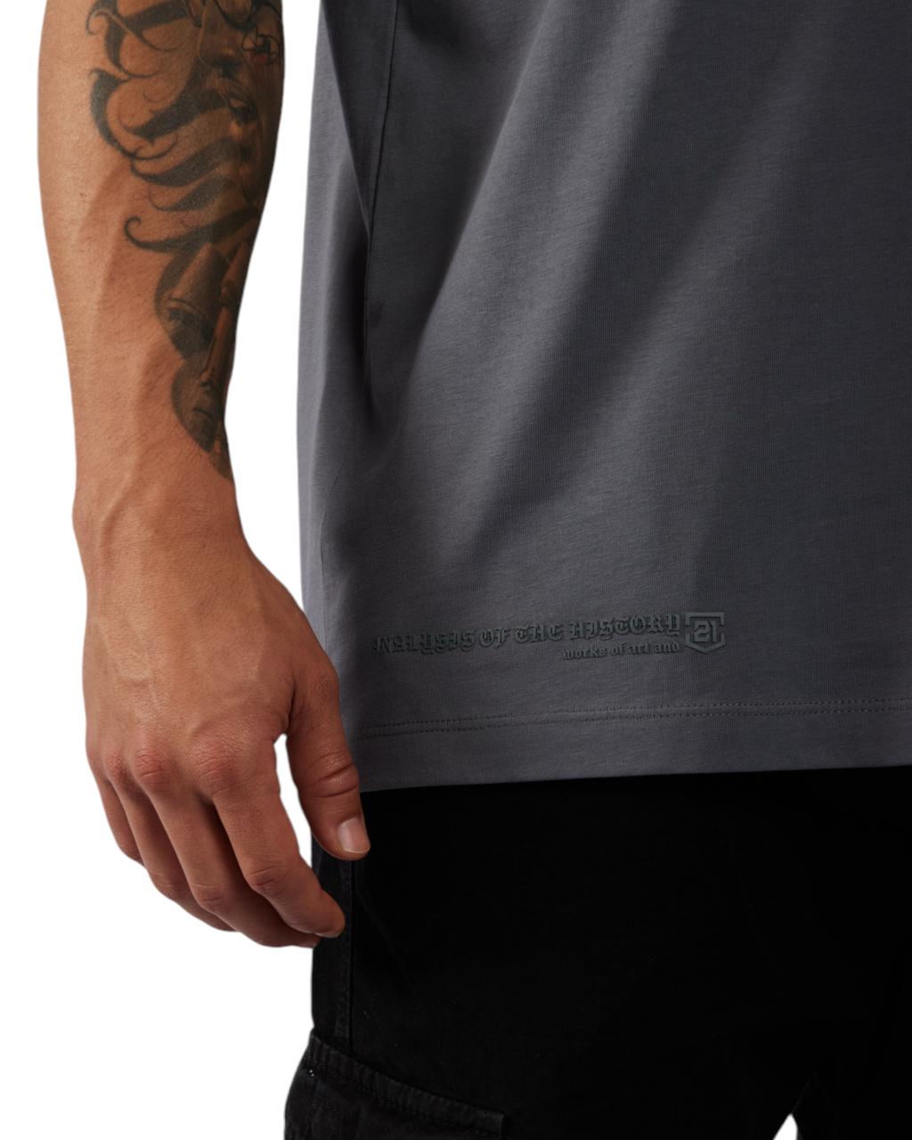 CAMISETA OVERSIZED RHYTHMS GRIS