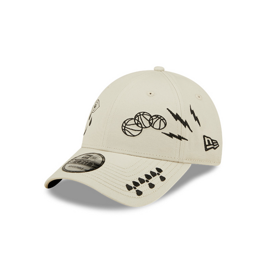 GORRA NEW ERA GRAPHIC STONE 9FORTY AJUSTABLE BLANCO