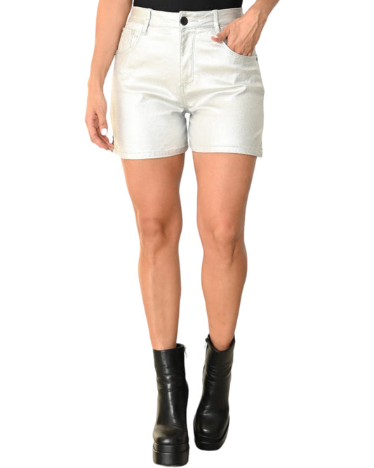 SHORT DAMA PLATA