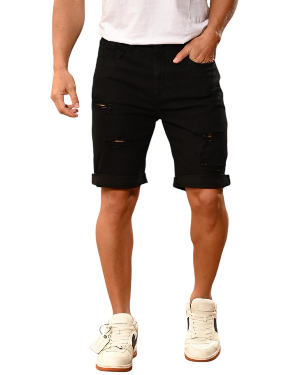 BERMUDA HOMBRE NEGRA