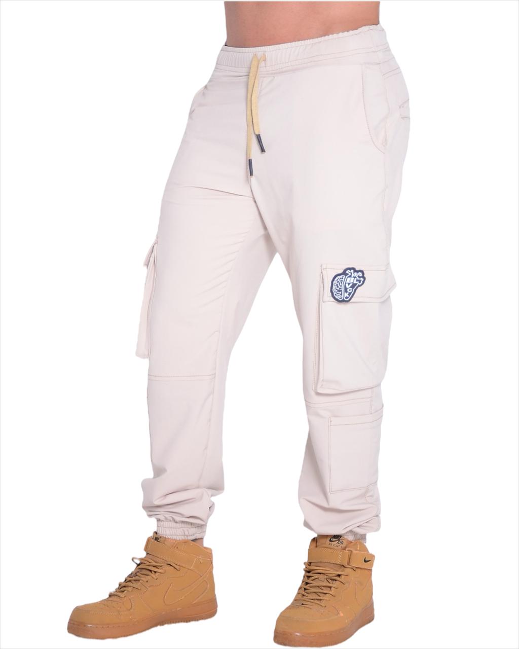 JOGGER TELA IMPERMEBLE BEIGE