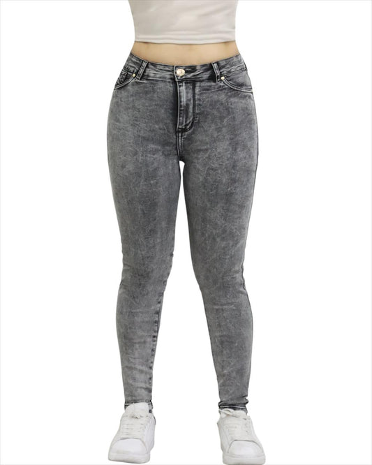 JEAN GLUE STAR GRIS