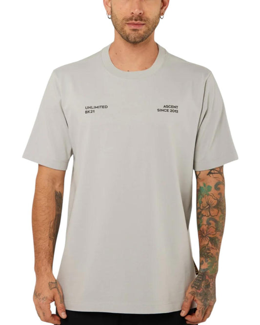CAMISETA OVERSIZED ASCENT GRIS