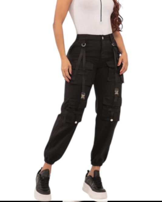 JOGGER NEGRO TIRAS