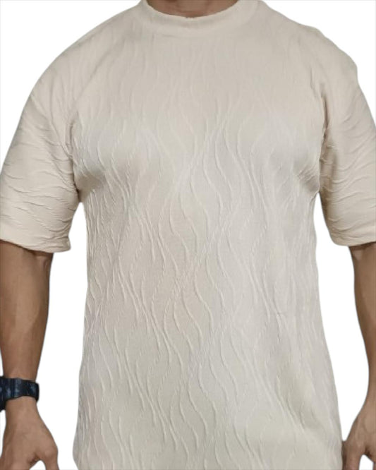 CAMISETA OVERSIZED MANTEQUILLA