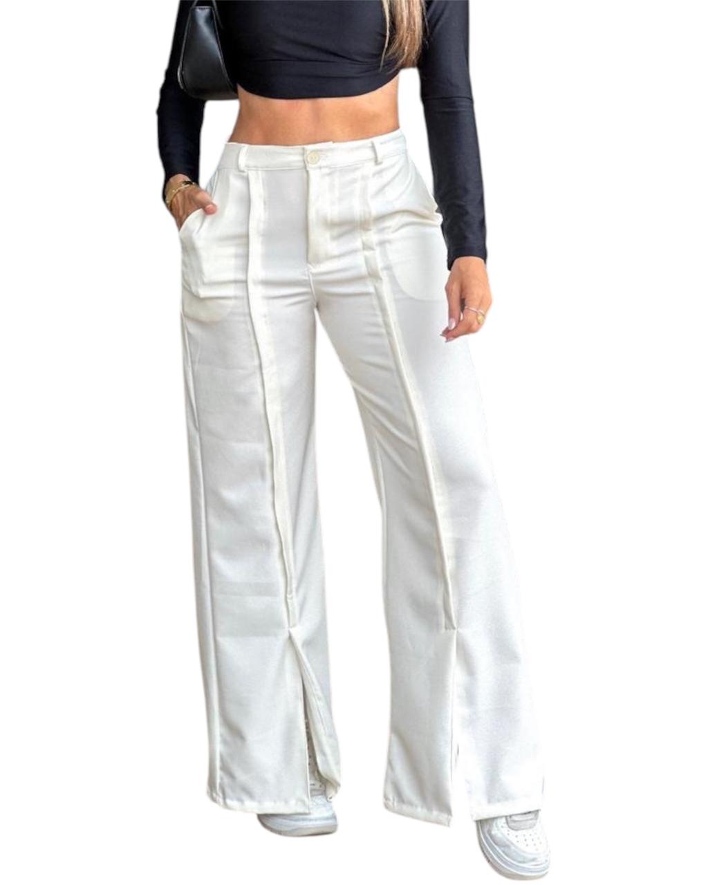 PANTALON CLASICO MARFIL