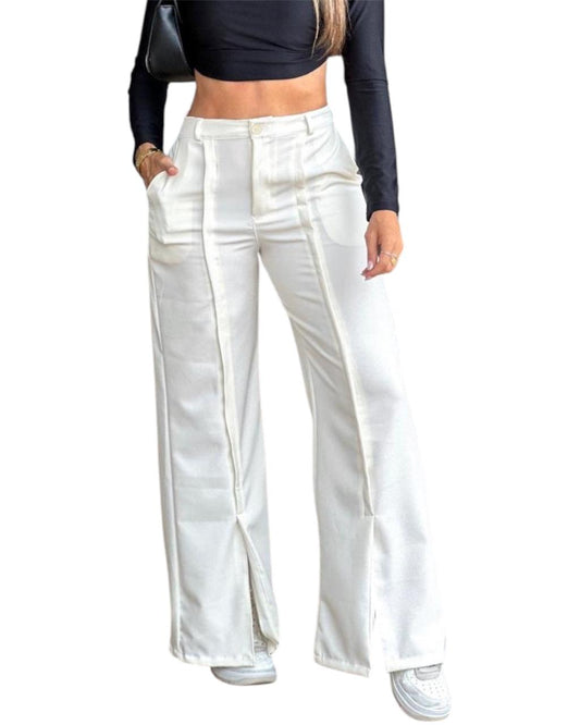 PANTALON CLASICO MARFIL