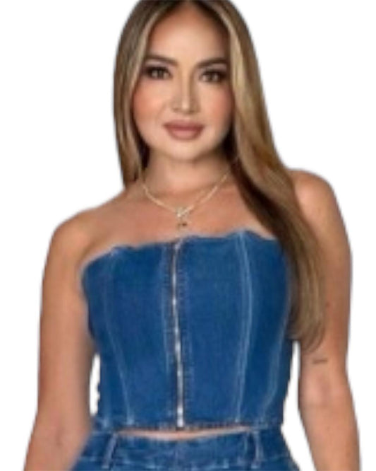 CHALECO  JEAN FLARE