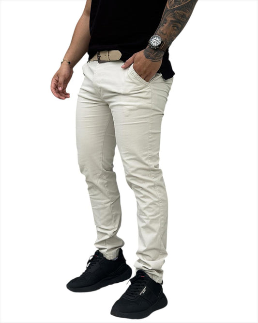 DRILL CLASICO BEIGE CLARO
