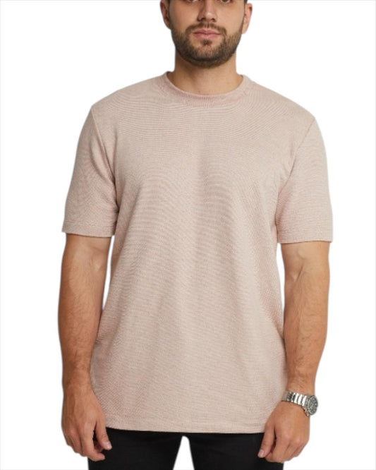 CAMISETA JACQUARD PALO ROSA