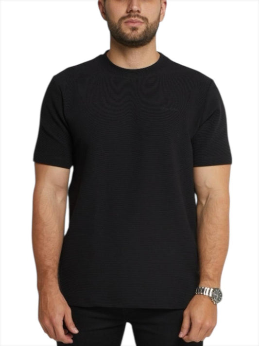 CAMISETA REGULAR NEGRO