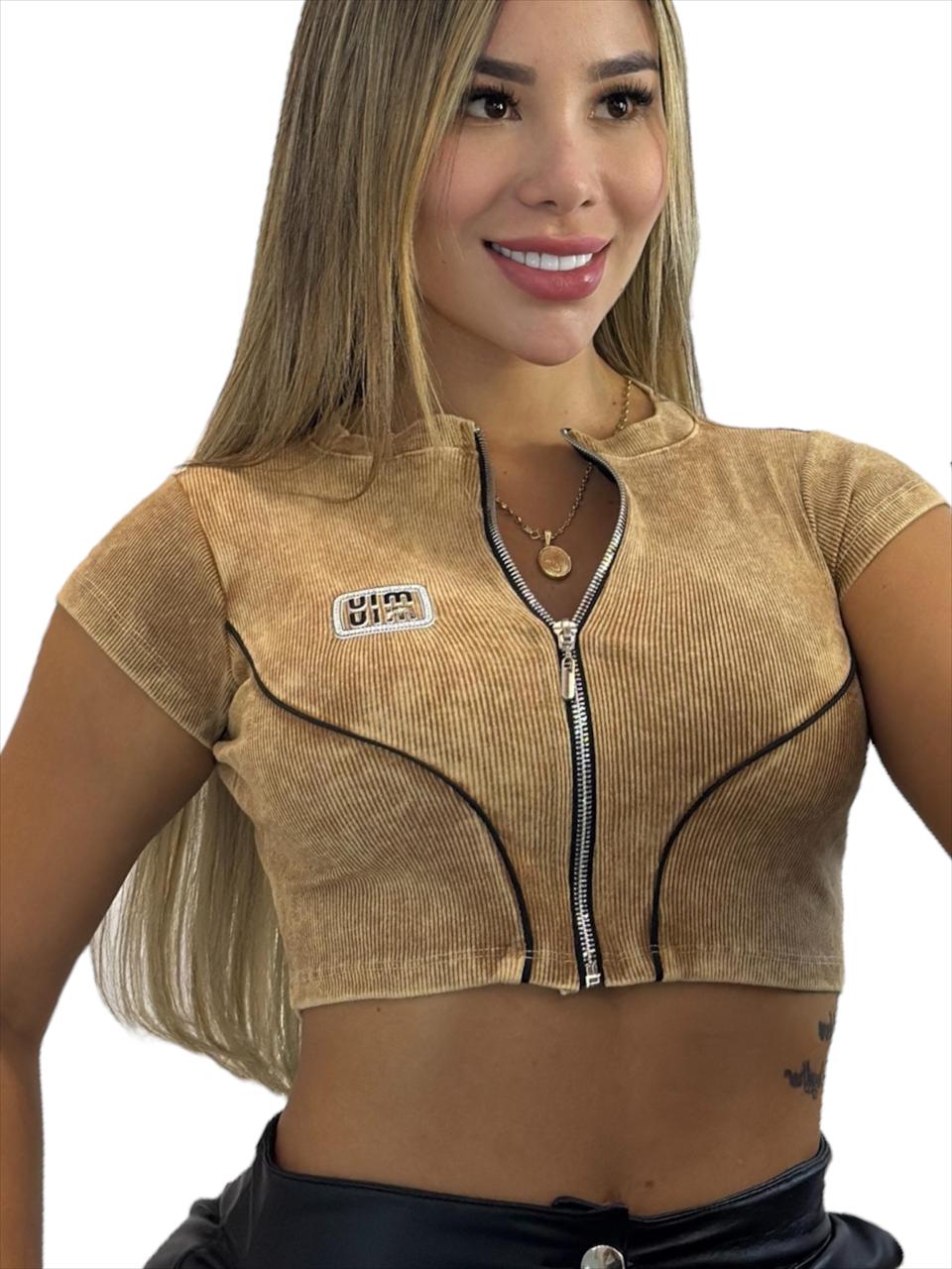 BLUSA CREMALLERA MIU MIU