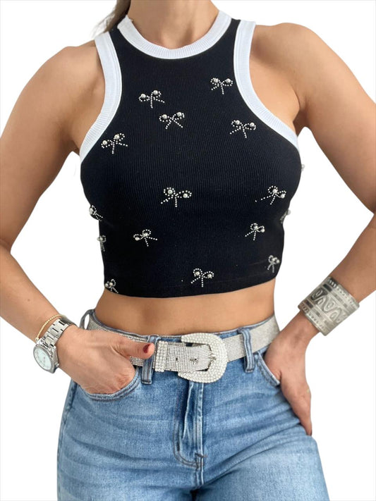 BLUSA RIB BRILLOS