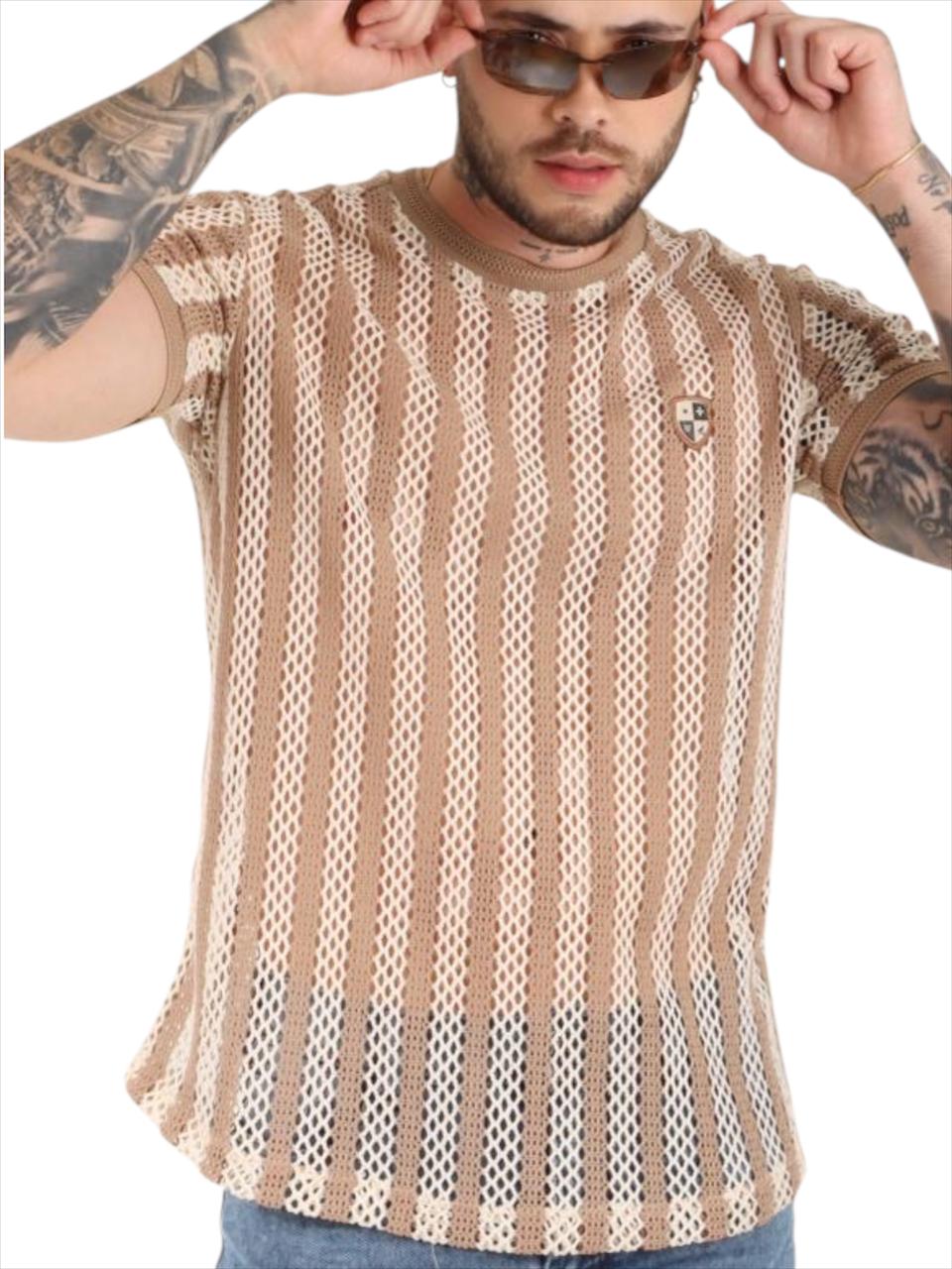 CAMISETA TEJIDA BEIGE