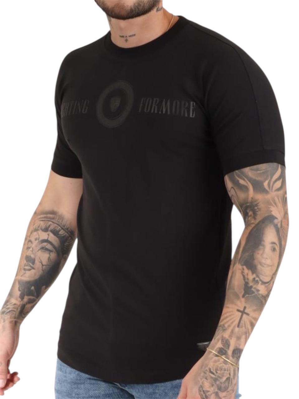 CAMISETA CIRCULO NEGRO