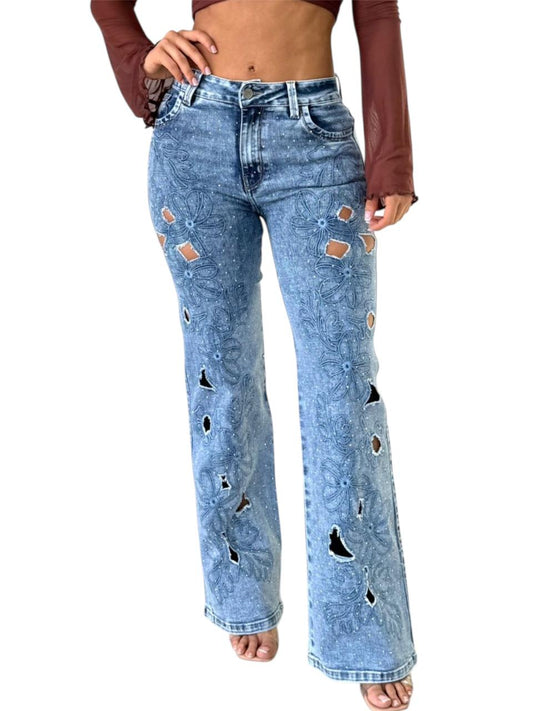 JEAN BORDADO PIEDRAS