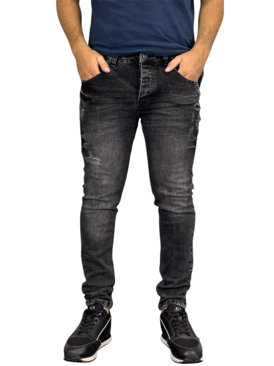 JEAN SKINNY GRIS OSCURO