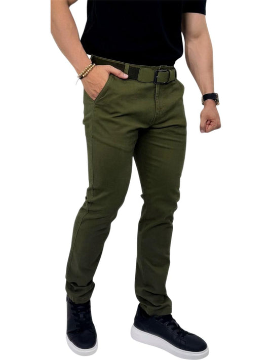 PANTALON DRILL VERDE