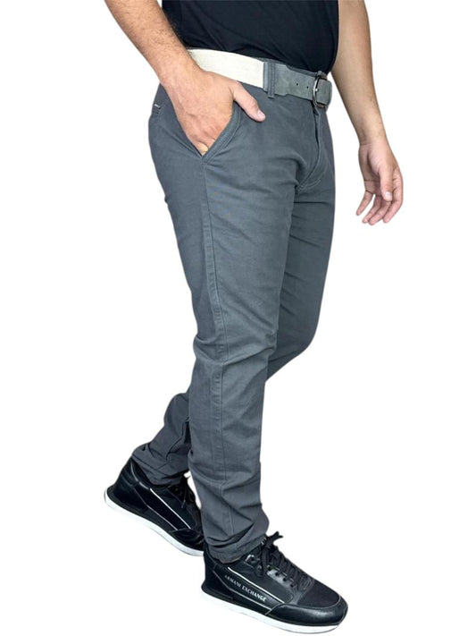 PANTALON DRILL GRIS