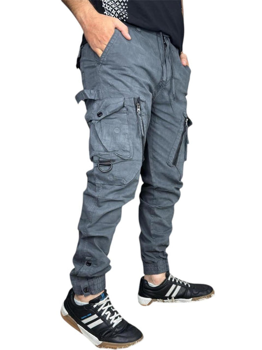 JOGGER GRIS CREMALLERA