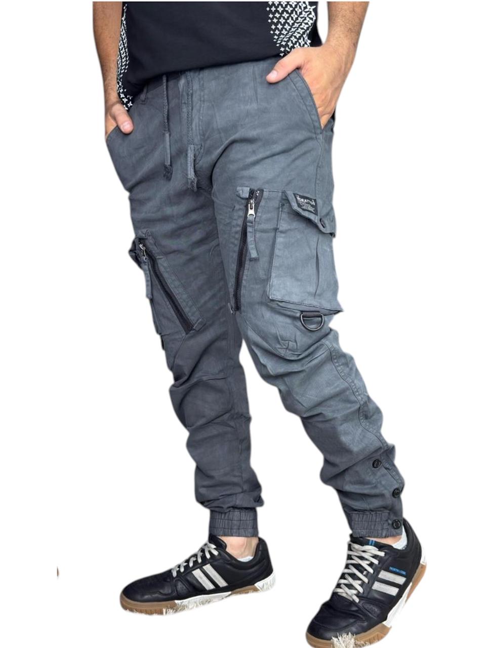 JOGGER GRIS CREMALLERA