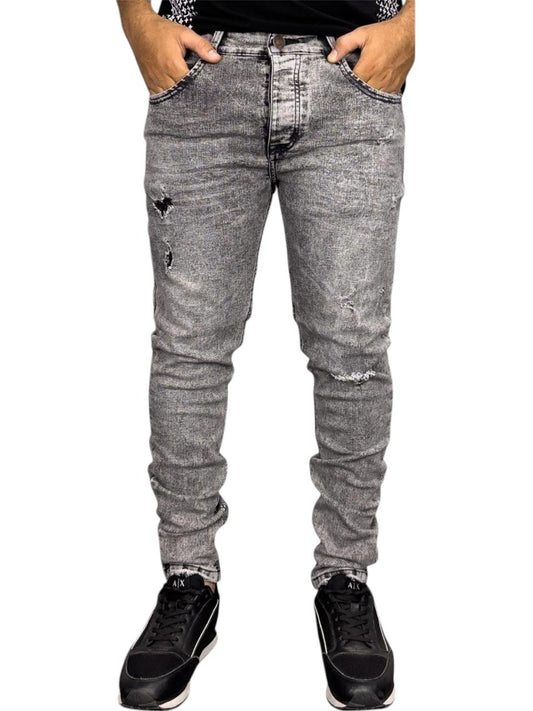 JEAN SKINNY GRIS CLARO