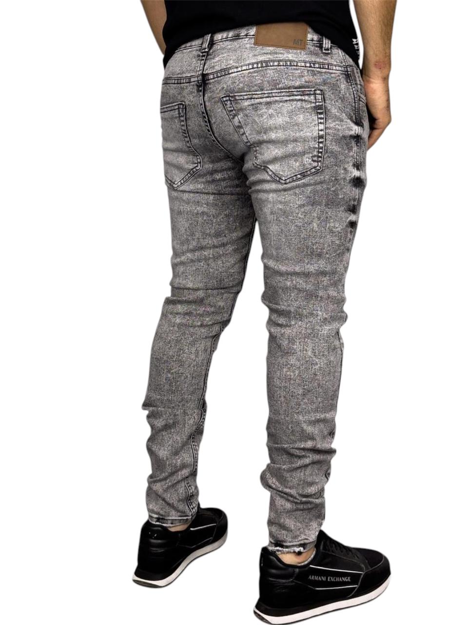 JEAN SKINNY GRIS CLARO