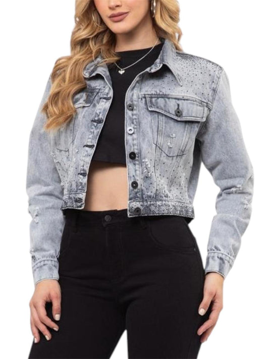 CHAQUETA GRIS CLARA