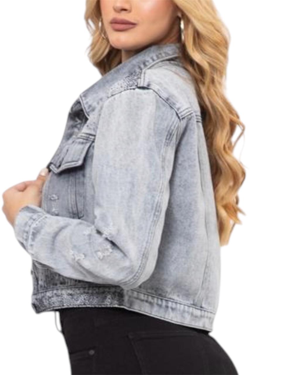 CHAQUETA GRIS CLARA