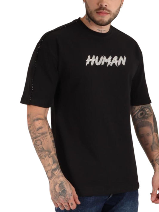 CAMISETA HUMAN NEGRA