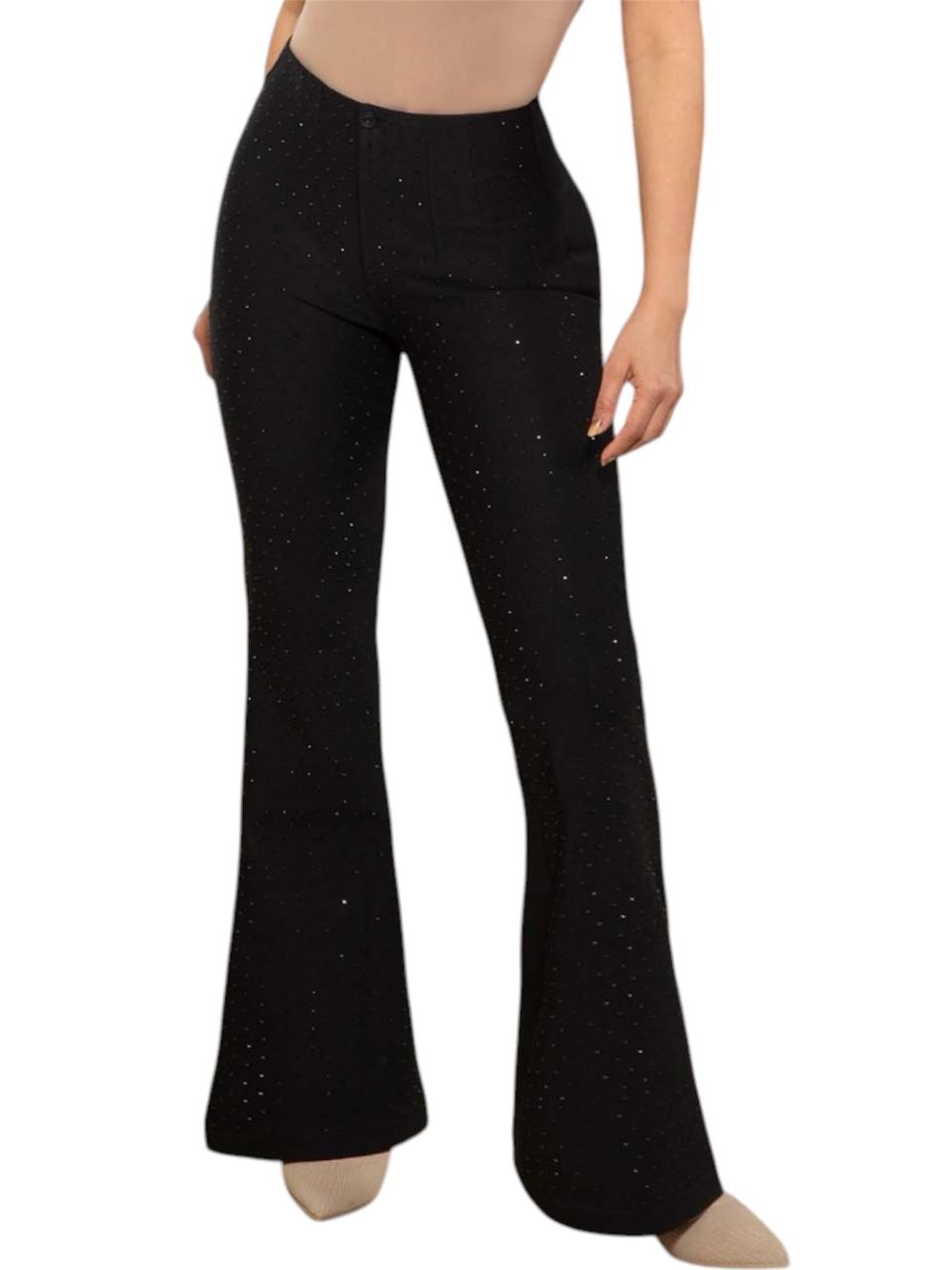 PANTALON PINZA CAMPANA NEGRO