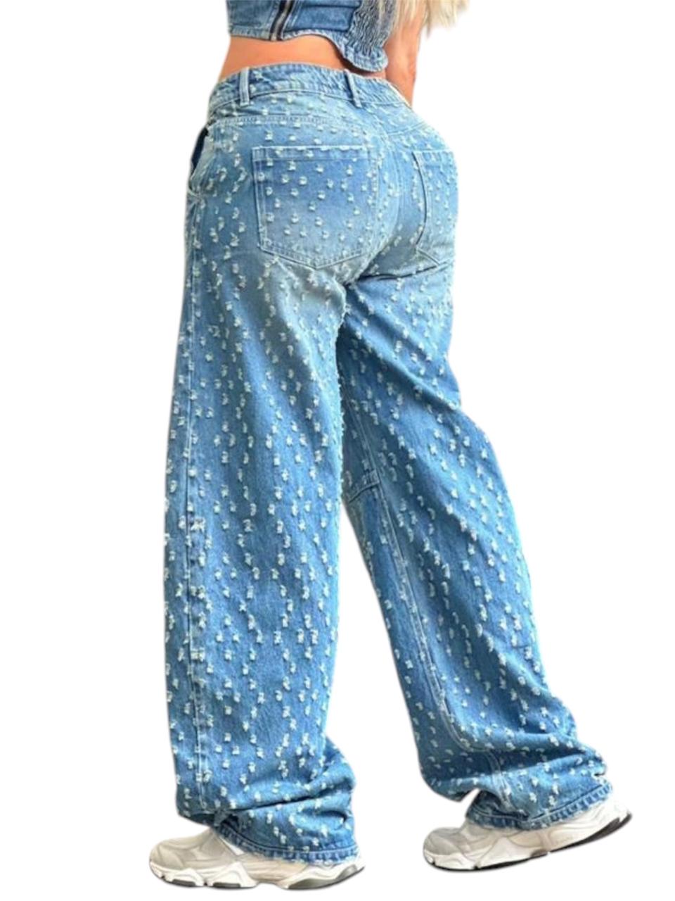 JEAN AZUL TEXTURA